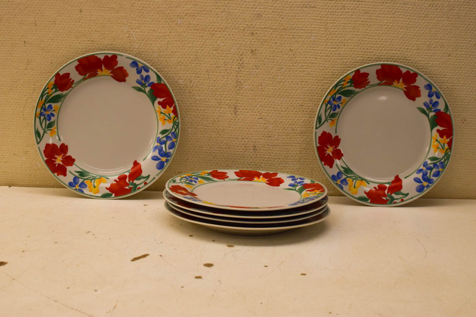 6 stuks Passion The Basic porseleinen platte  borden  49219