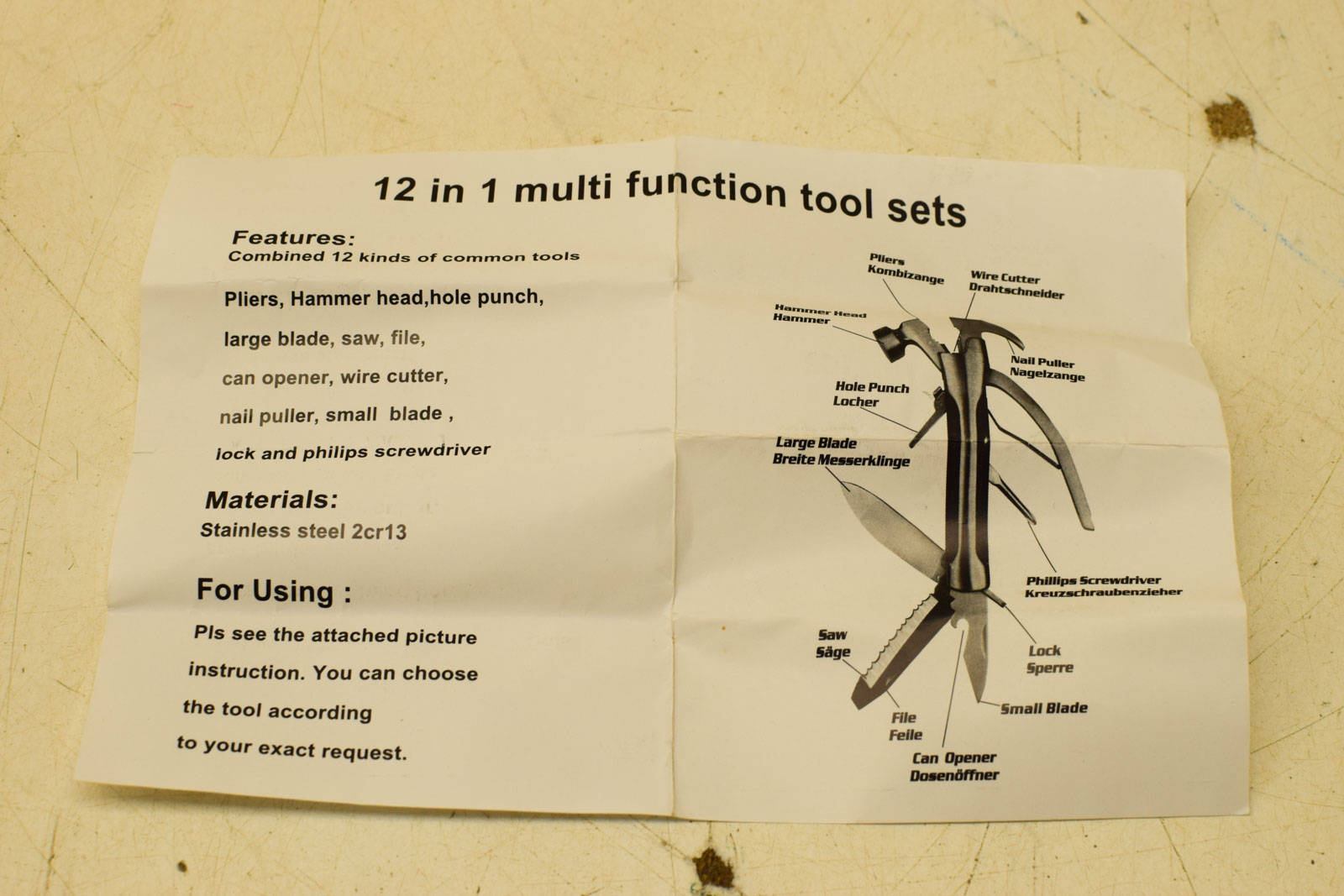 Alternative view of Multi Tool Hamer  49221