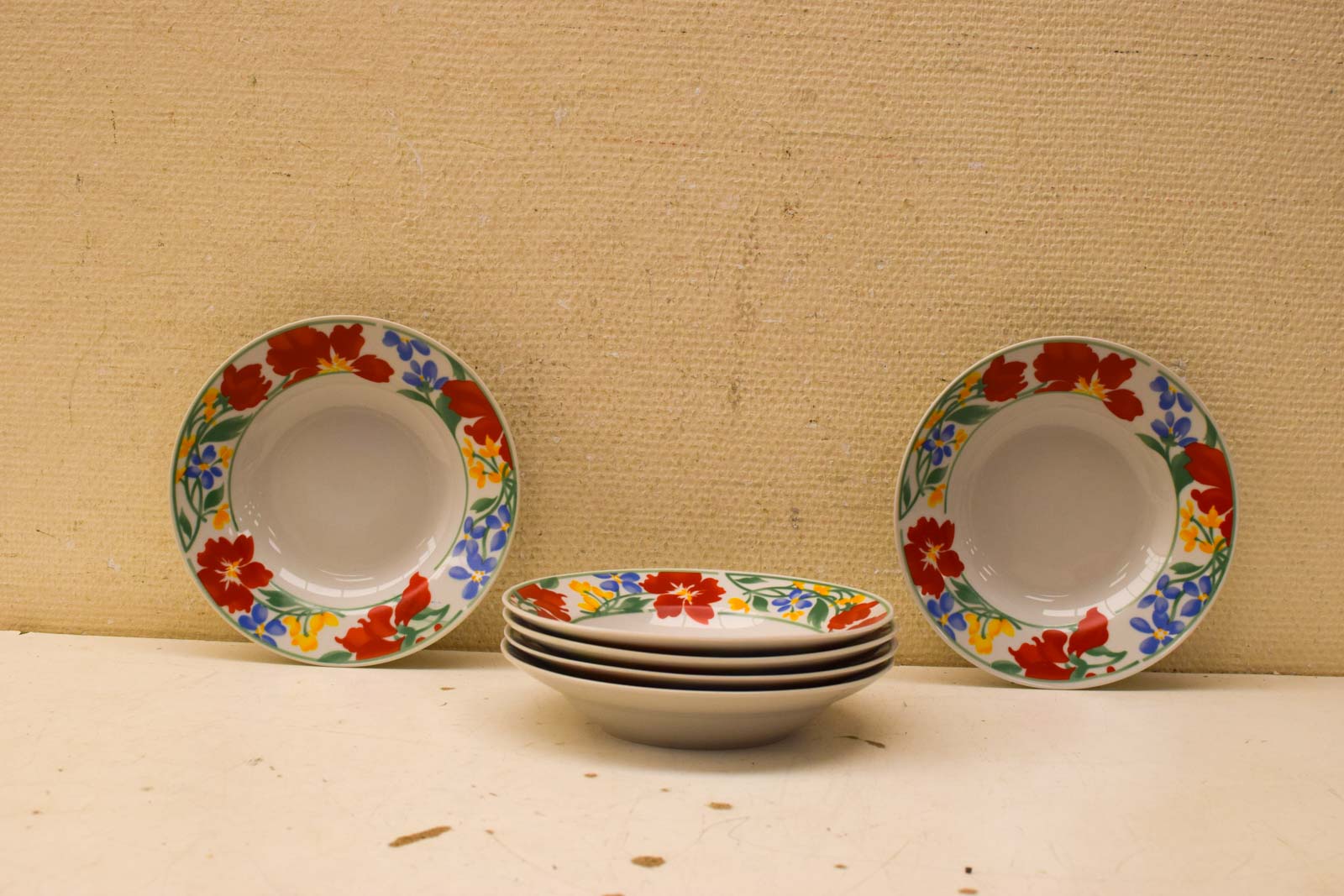 6 stuks Passion The Basic porseleinen diepe  borden  49225