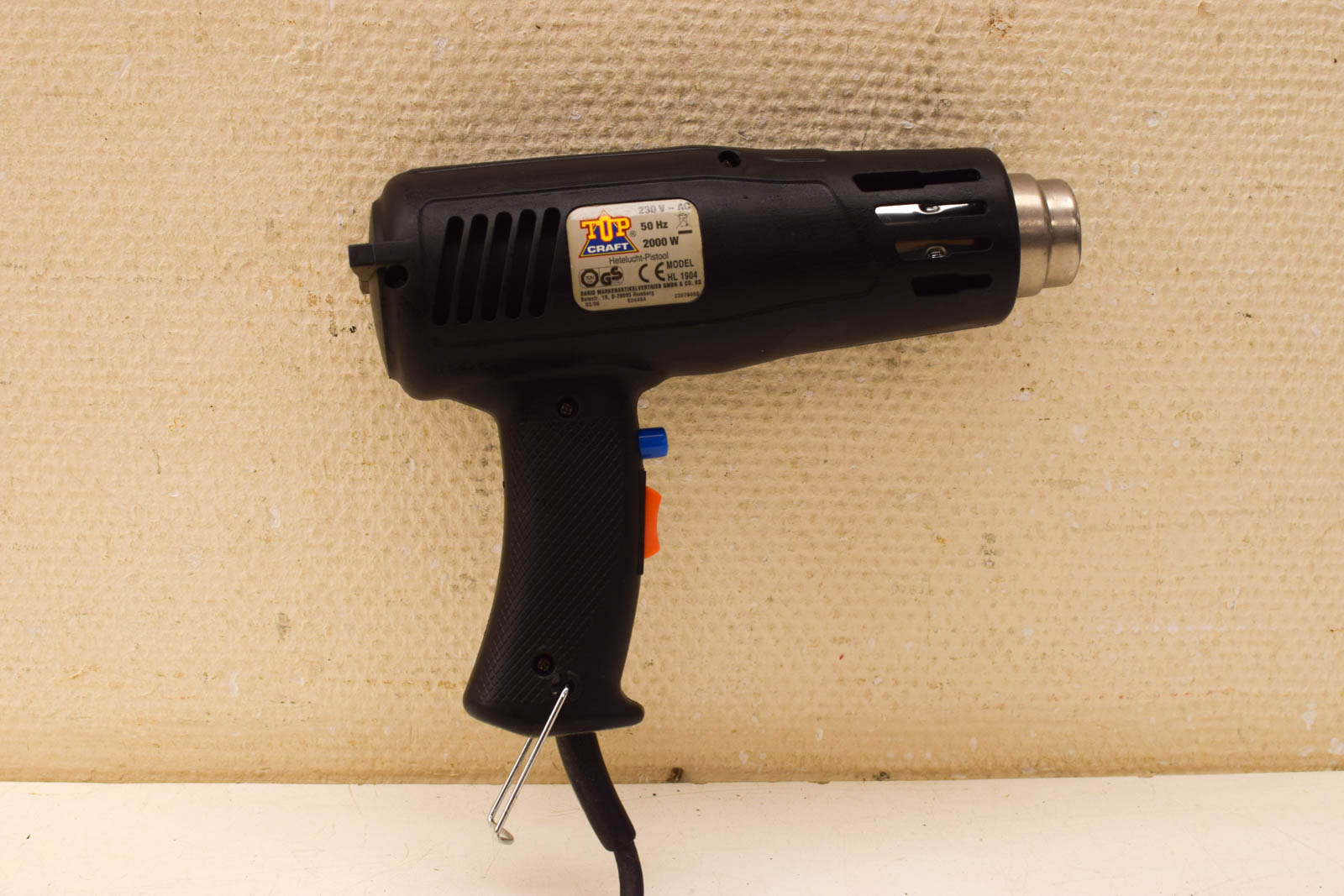 Top Craft Heteluchtpistool / Verfafbrander  49255