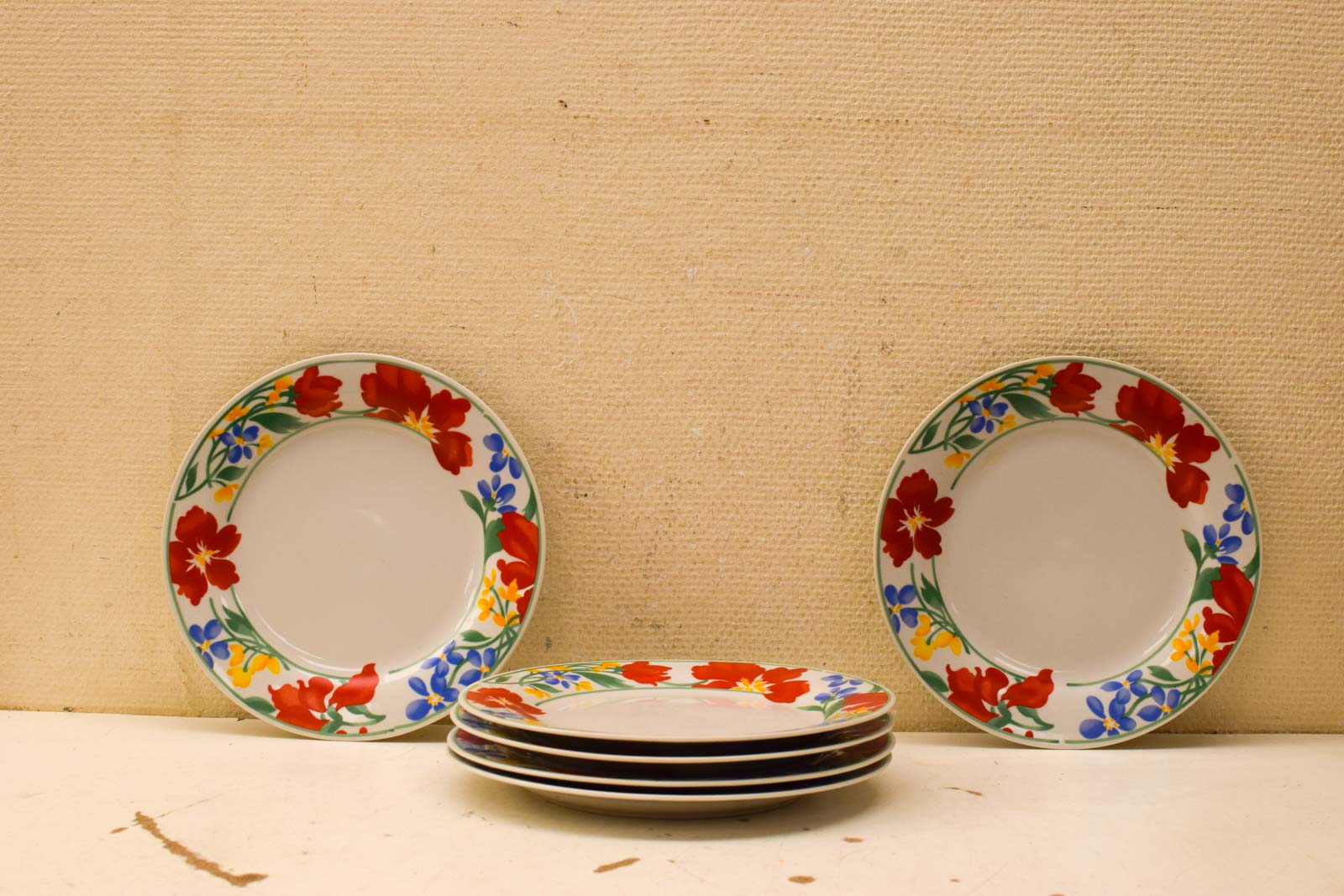 6 stuks Passion The Basic porseleinen platte  borden  49268