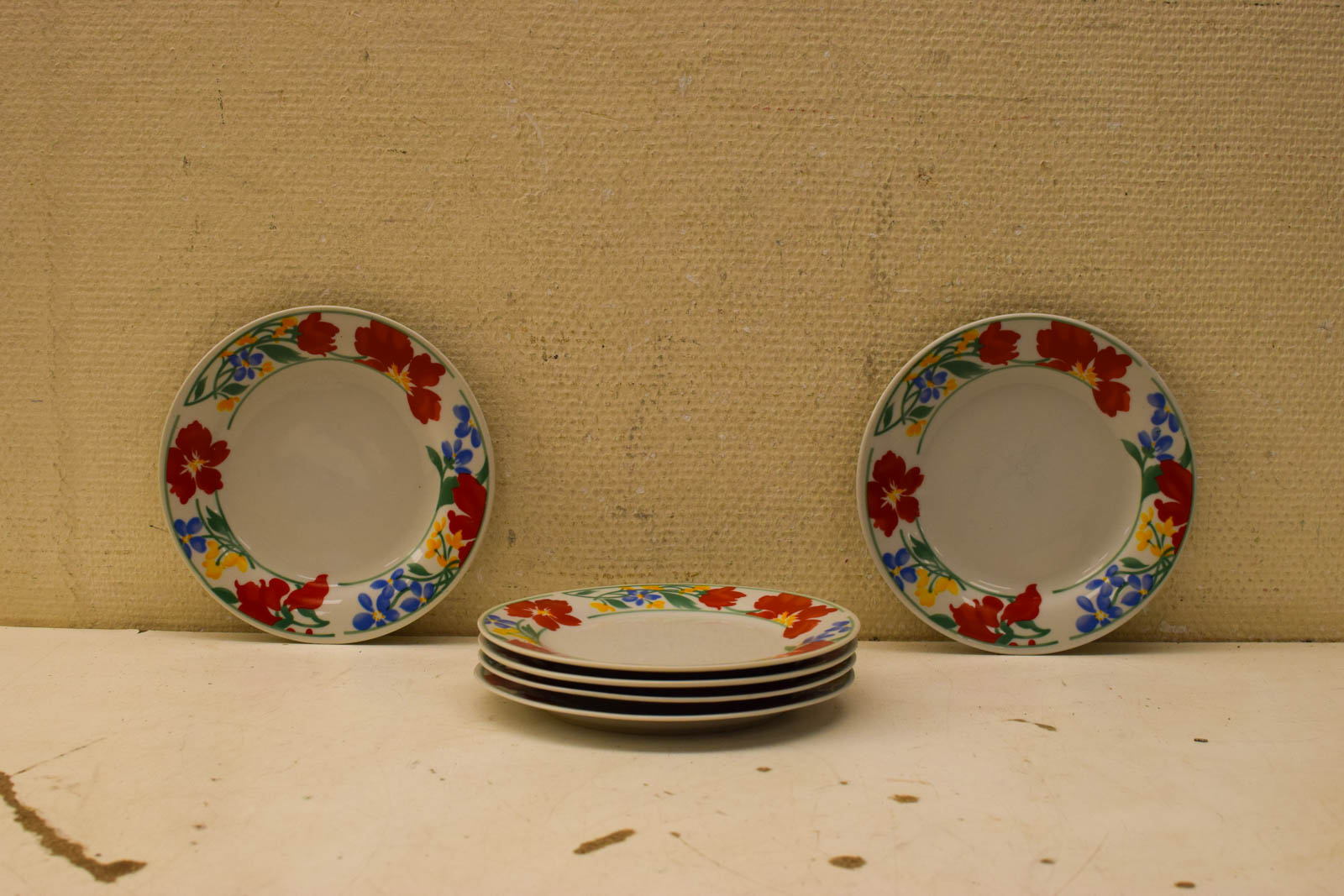 6 stuks Passion The Basic porseleinen bordjes  49298