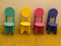 Alternative view of 4 houten stoeltjes 49299