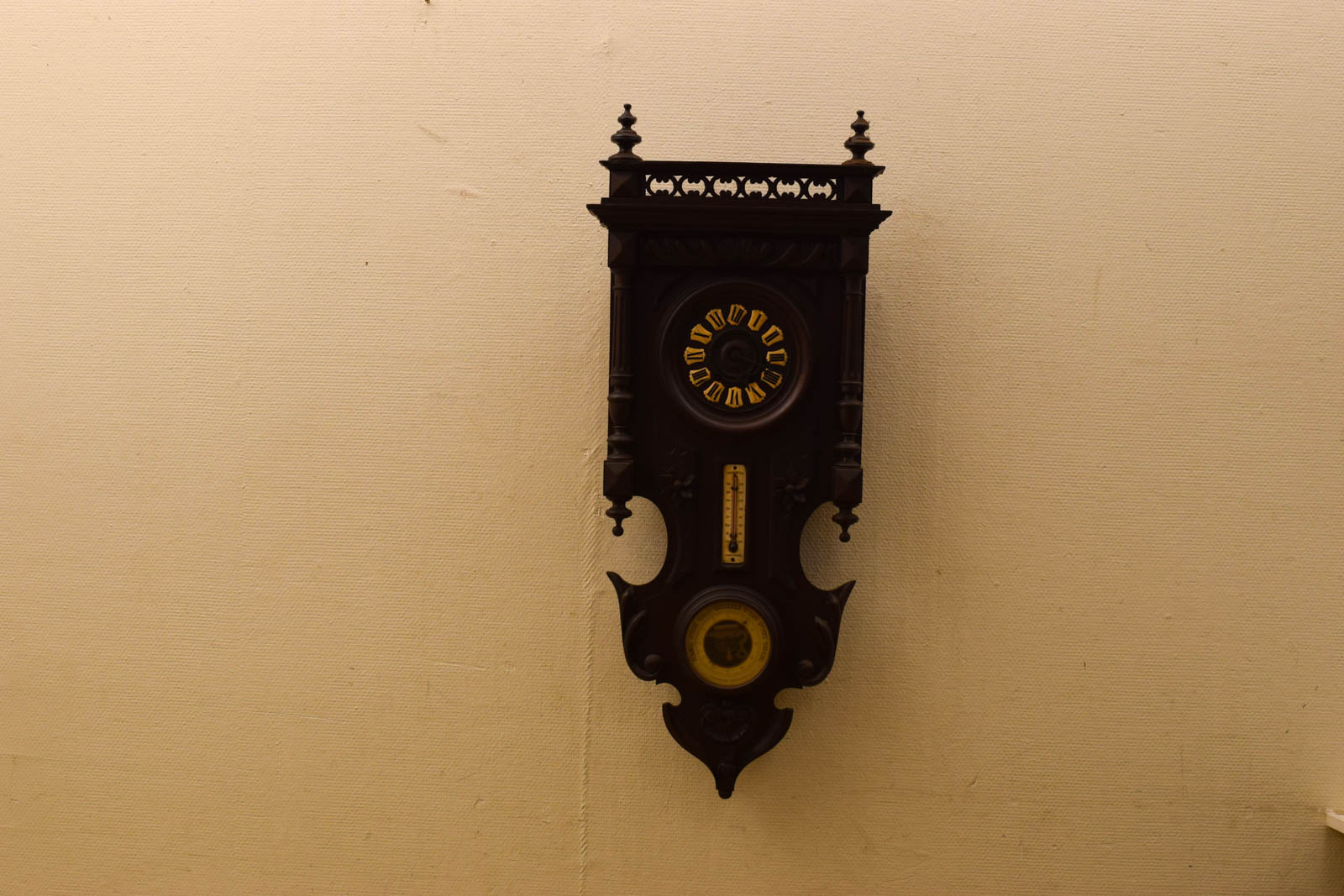 Houten wandklok 49303