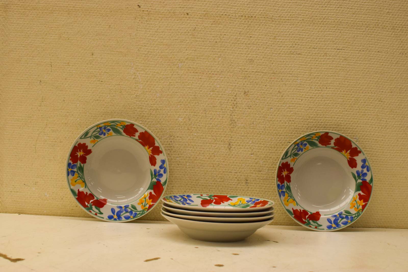 6 stuks Passion The Basic porseleinen diepe borden 49323