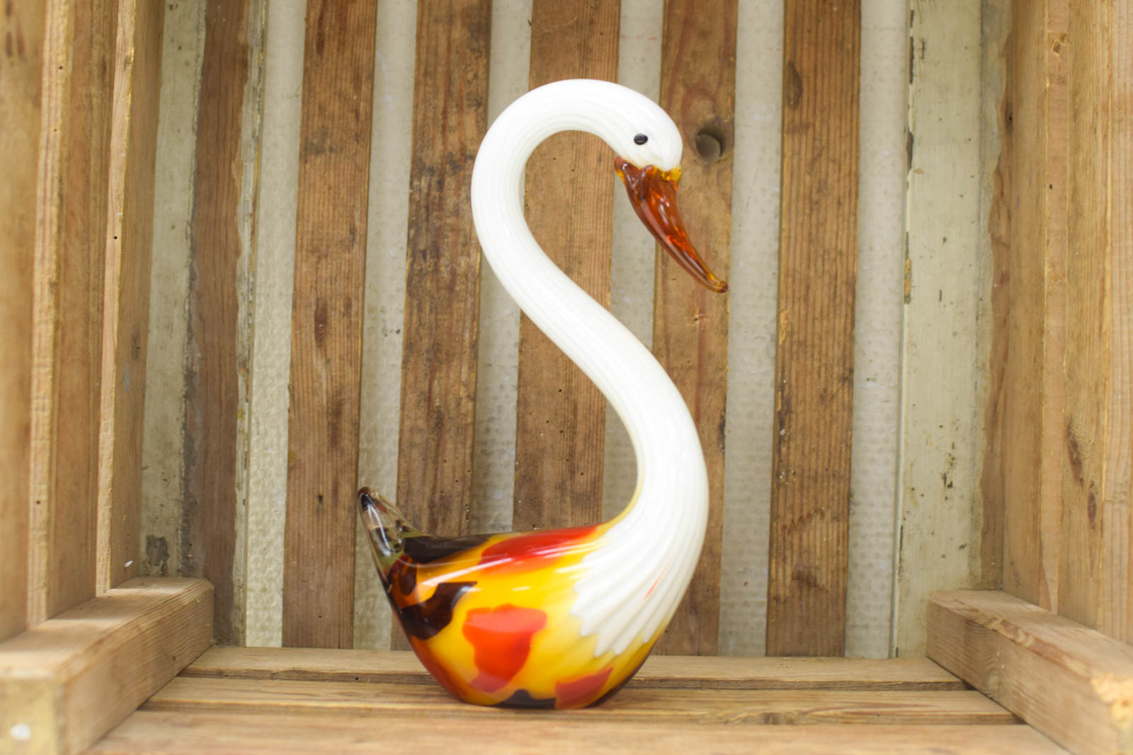 Manura glazen beeld van een zwaan 49334