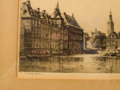 Alternative view of Prent van huizen bij het water 49344