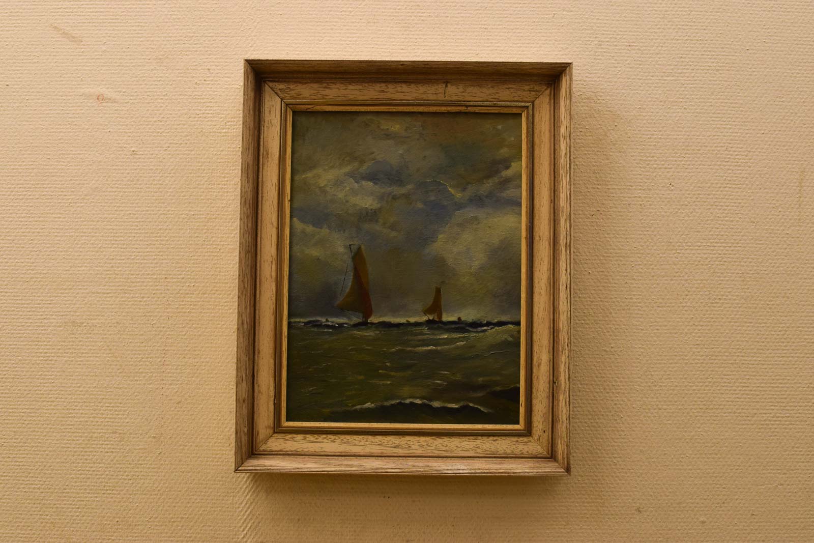 Schilderij van zeil boten op het water  49361