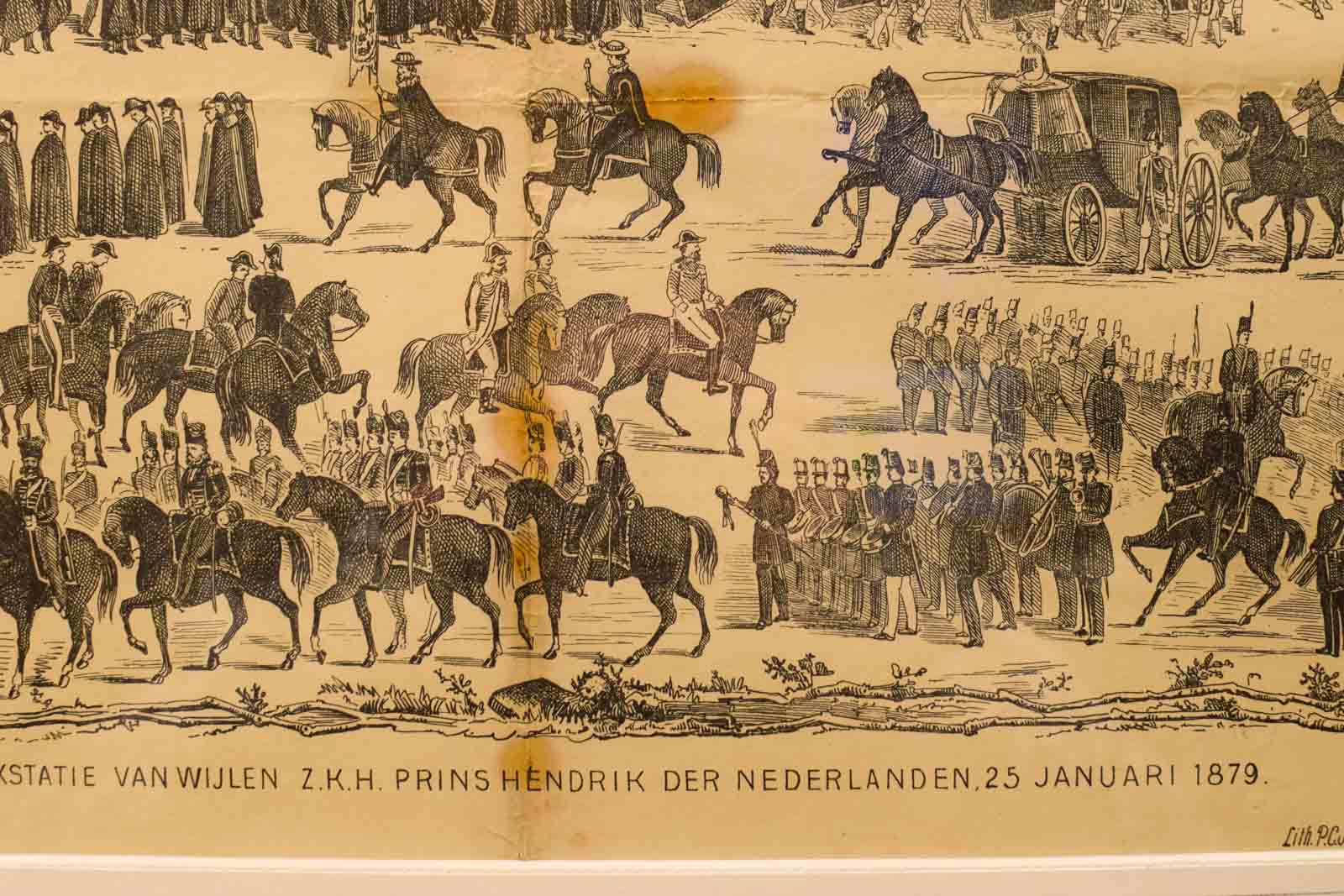 Alternative view of prent van Lijkstatie van wijlen  Z.K.H Prins hendrik Der Nederlanden , 25 januari 1879  49369