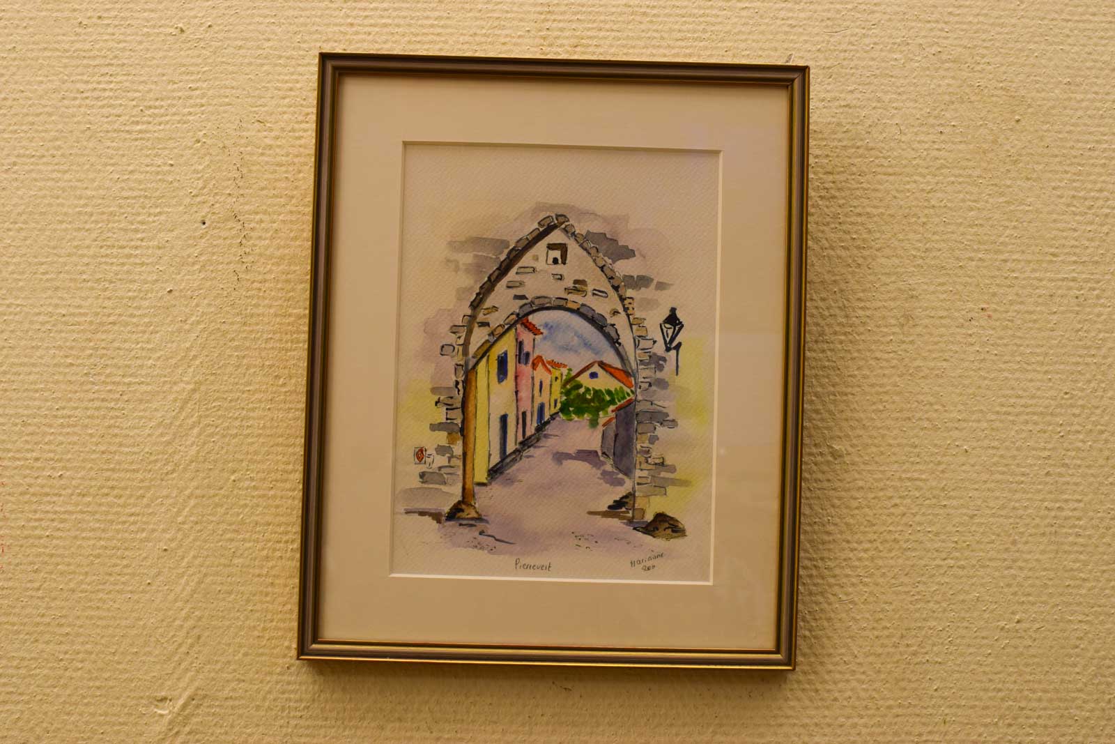 tekening/prent van een poortje 49406