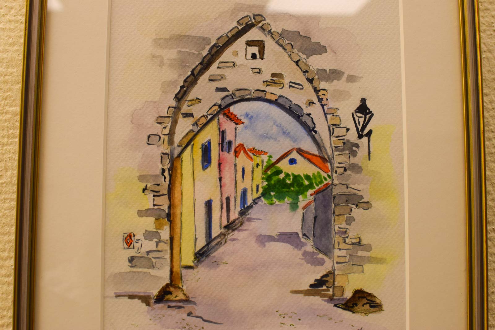 Alternative view of tekening/prent van een poortje  49406