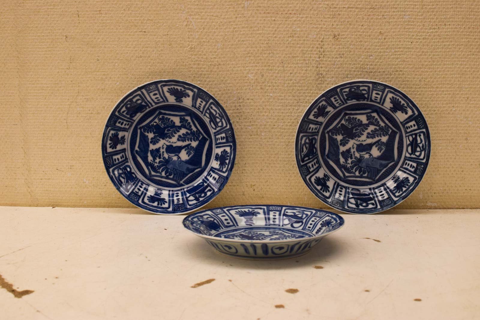 3 delig Porseleinen Wandborden  49430