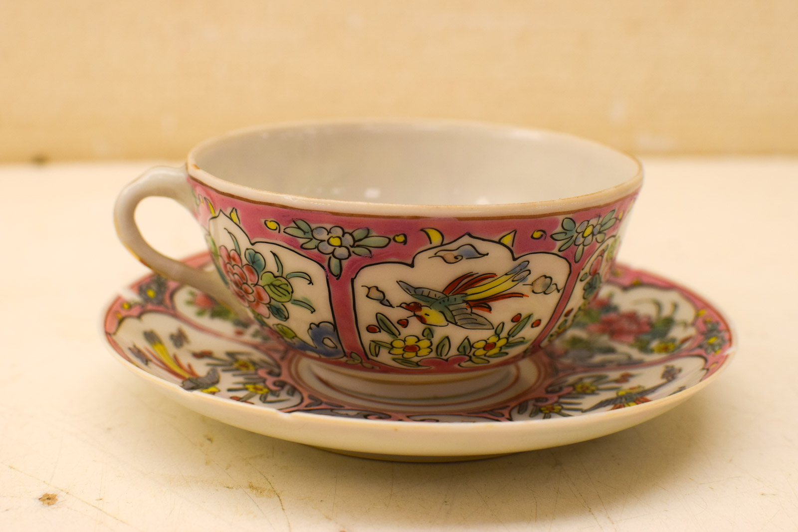 Alternative view of 6 delig porseleinen kop en schotel  49452