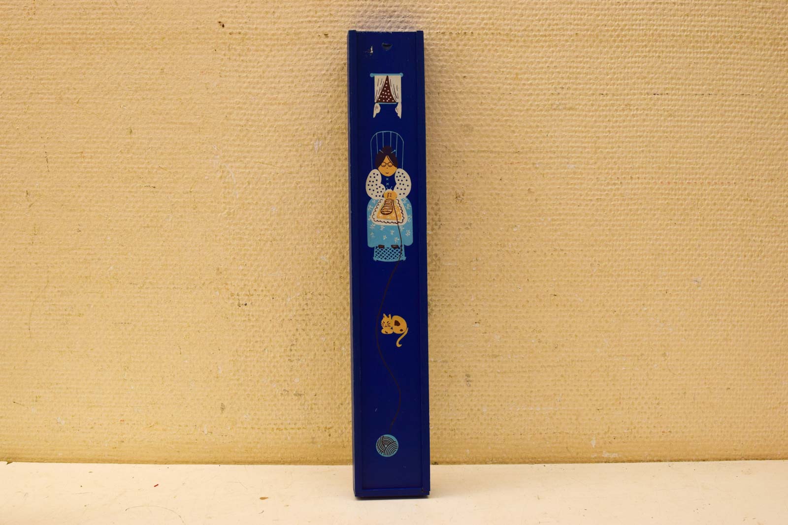 Alternative view of Vintage breinaalden doosje van hout  49518