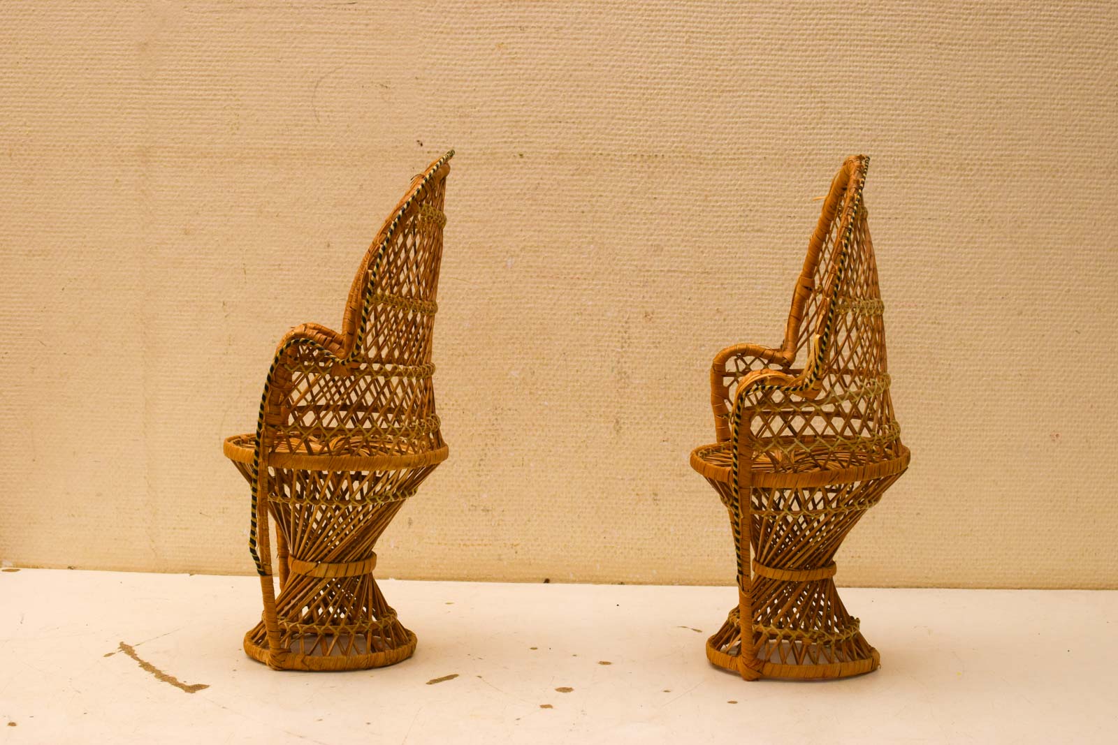 Alternative view of 2 rotan poppenstoeltjes  49570