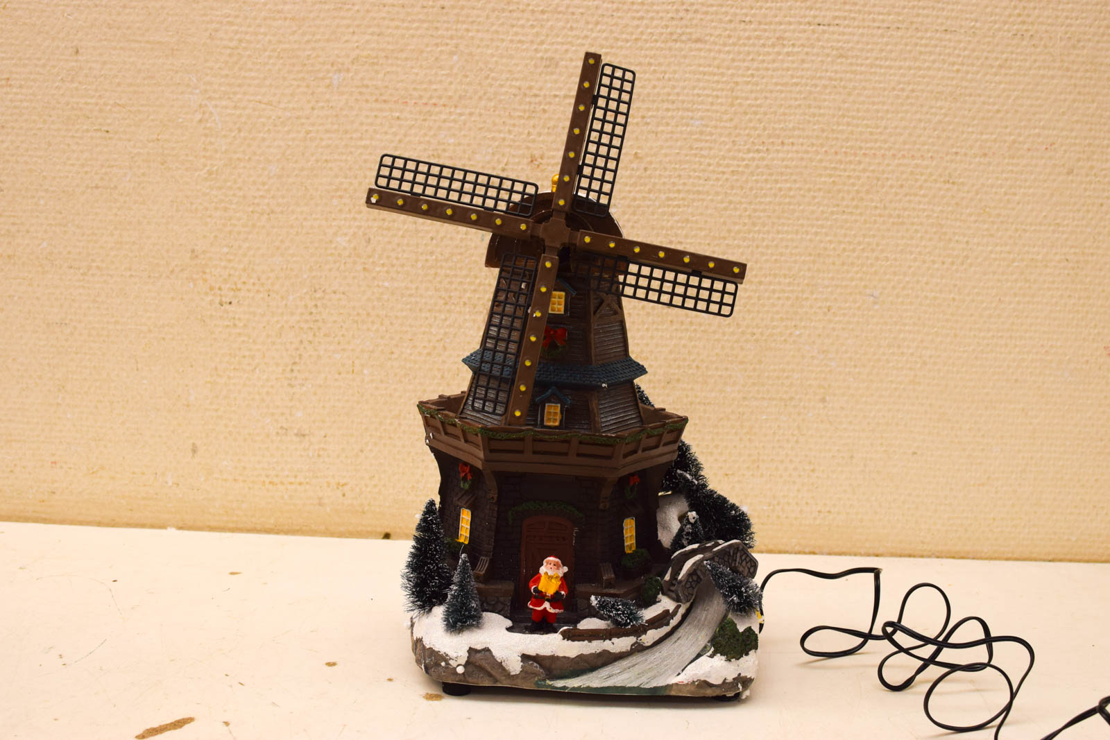 kerst molen als lamp 49574