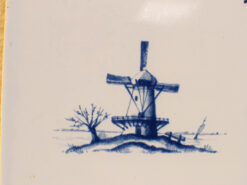 Alternative view of Wandtegel met prent van een molen 49592