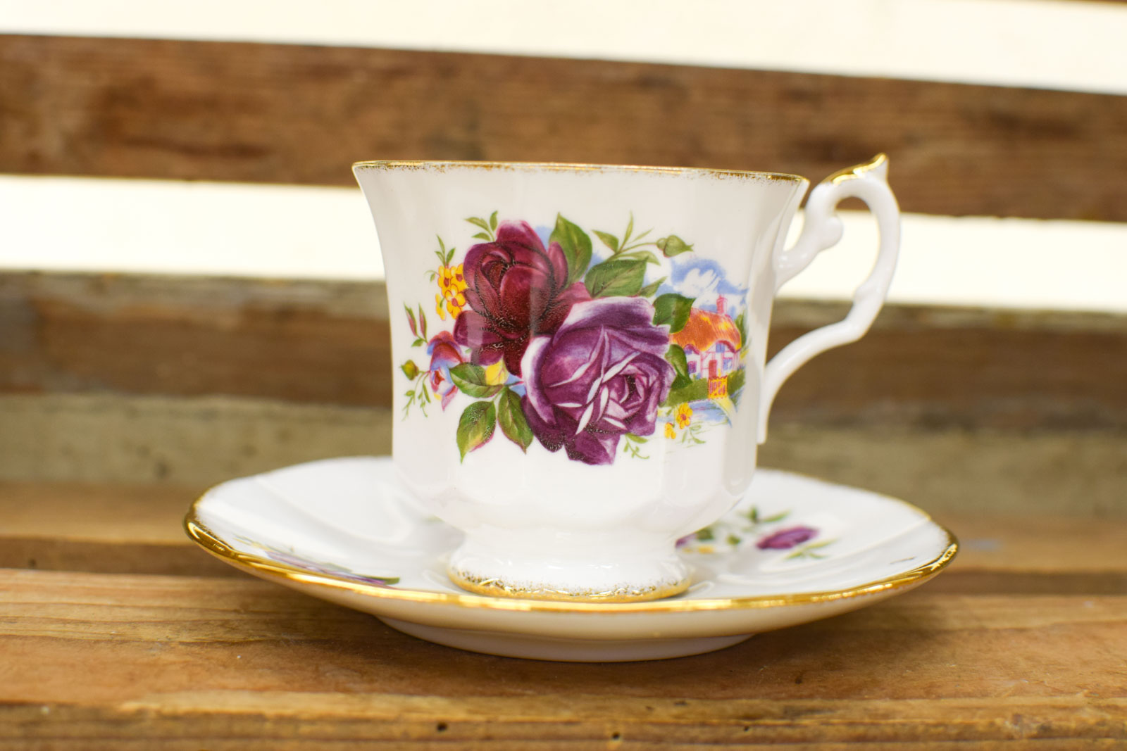 Clare porseleinen kop en schoteltje 49610