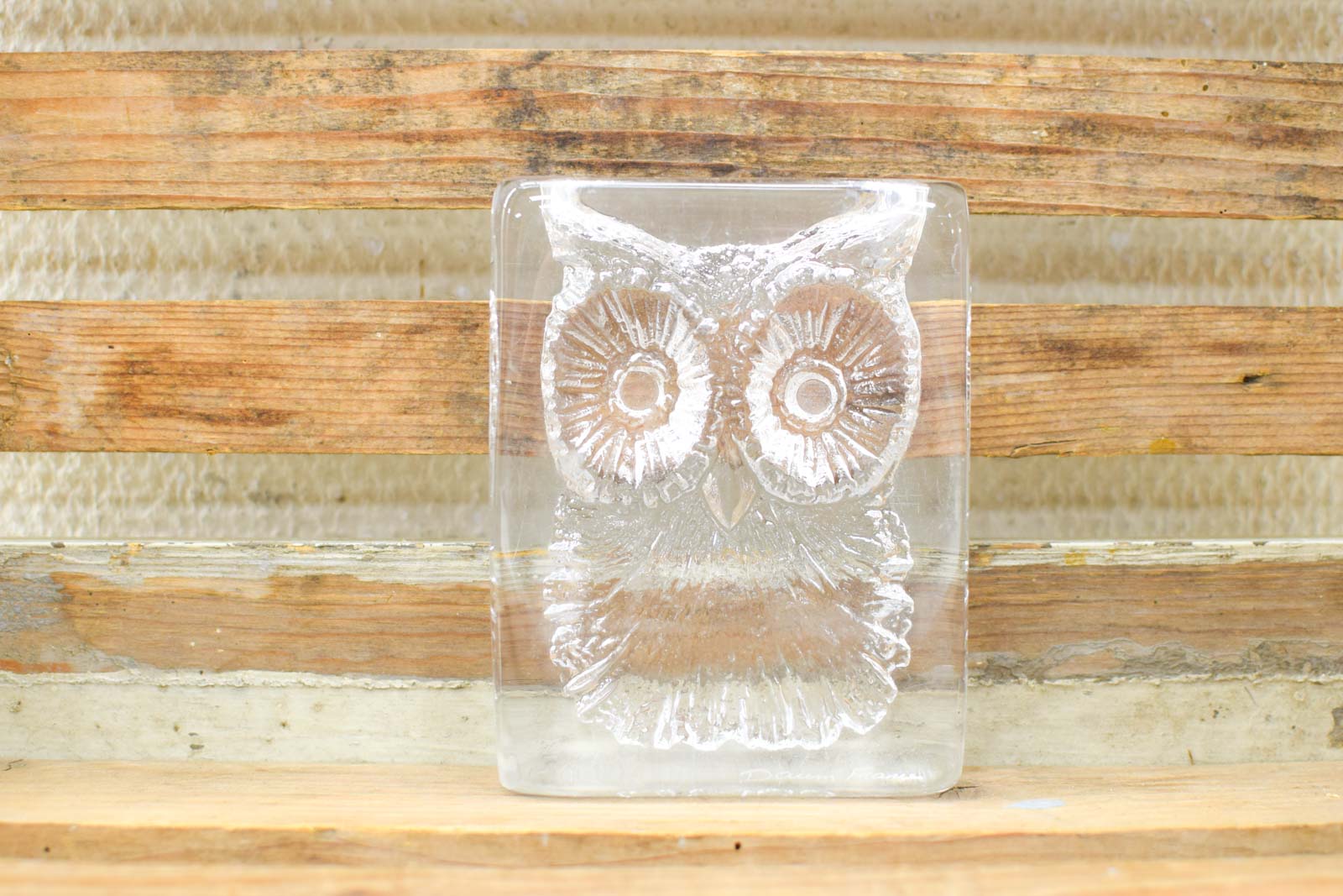 glazen uil in glas 49624