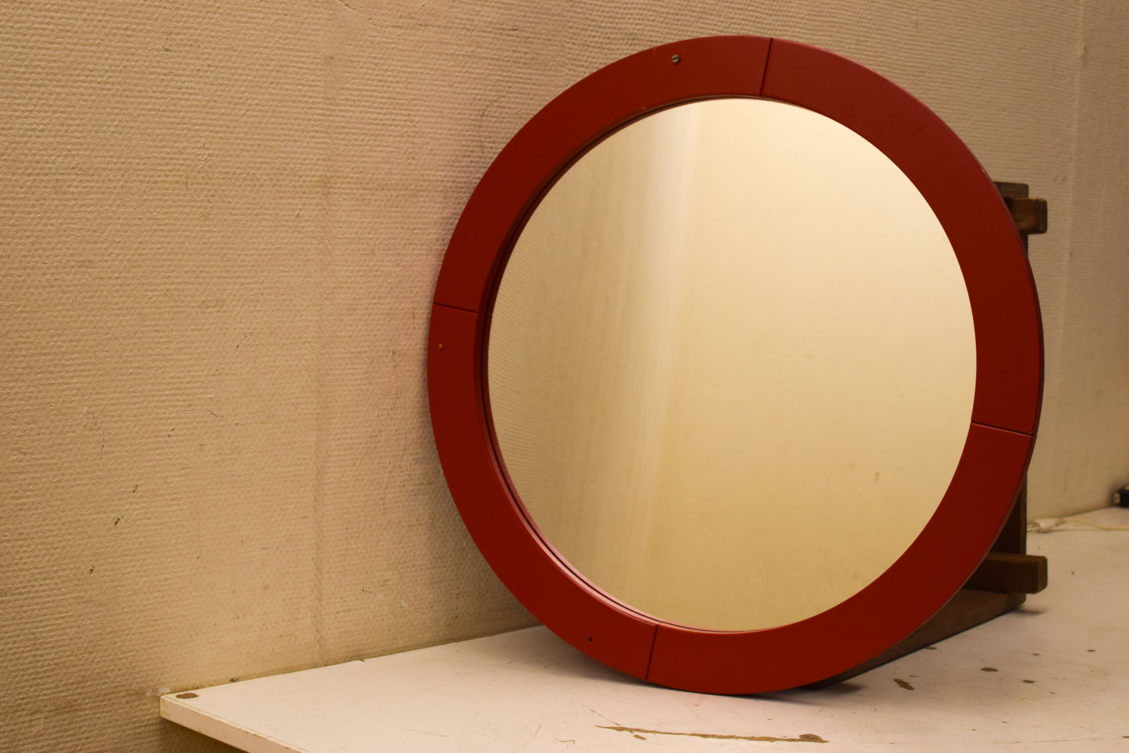 Alternative view of houten wandspiegel  49640