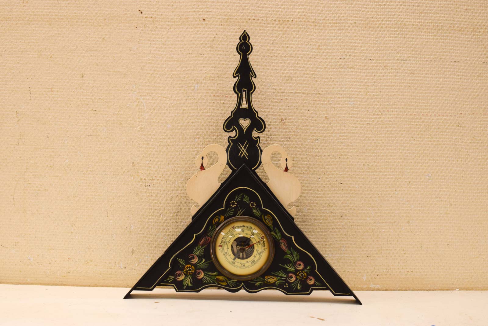 Houten Zwanen  Hindeloopen Barometer  49726