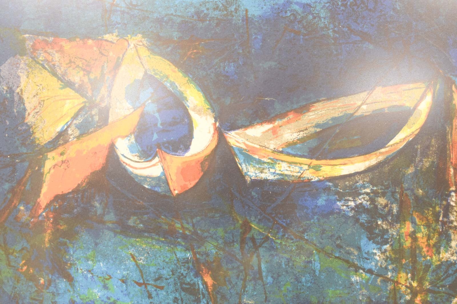 Alternative view of Prent van boten in het water  49729