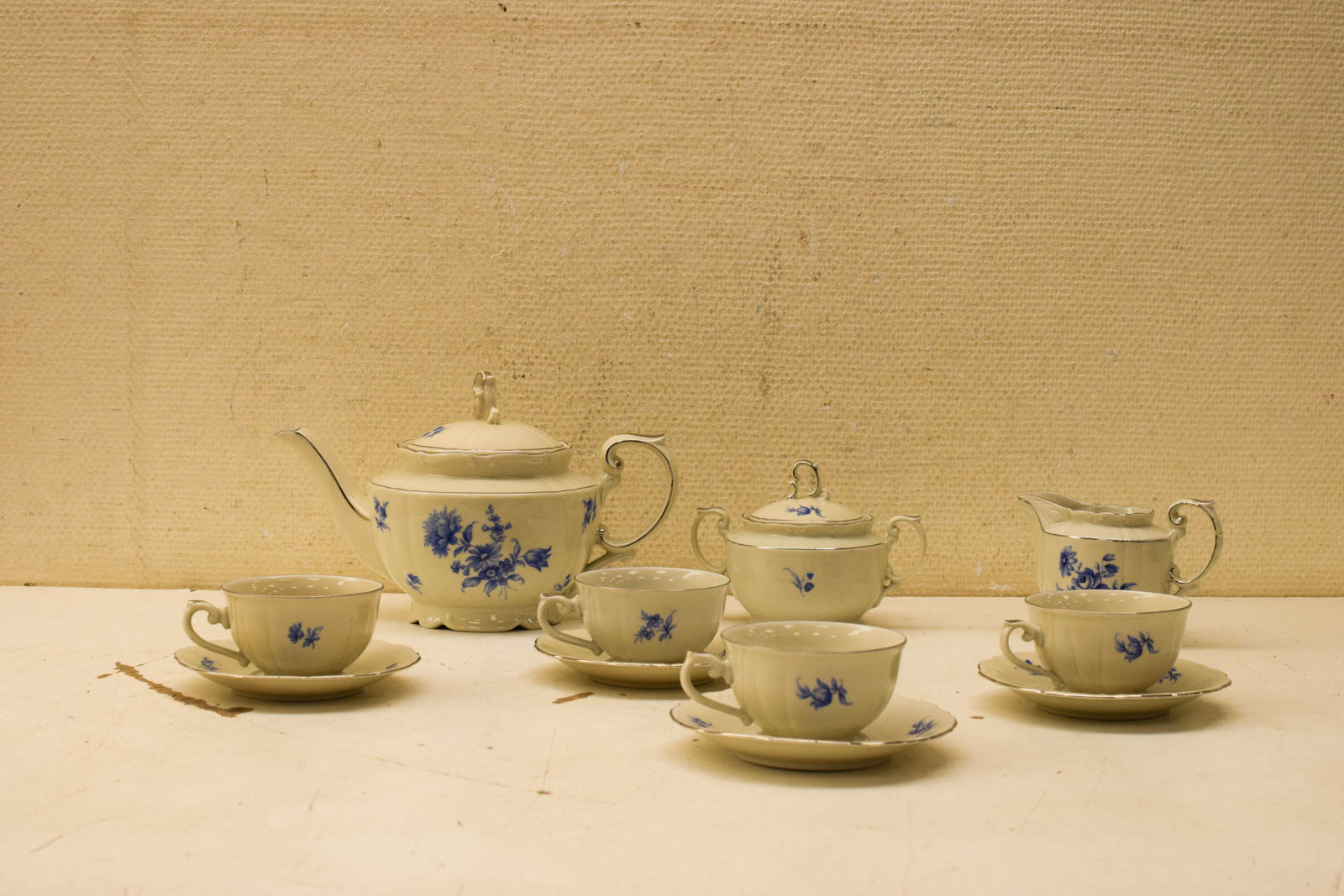 13 delig JGZ H handelsmerk koffie servies 49772