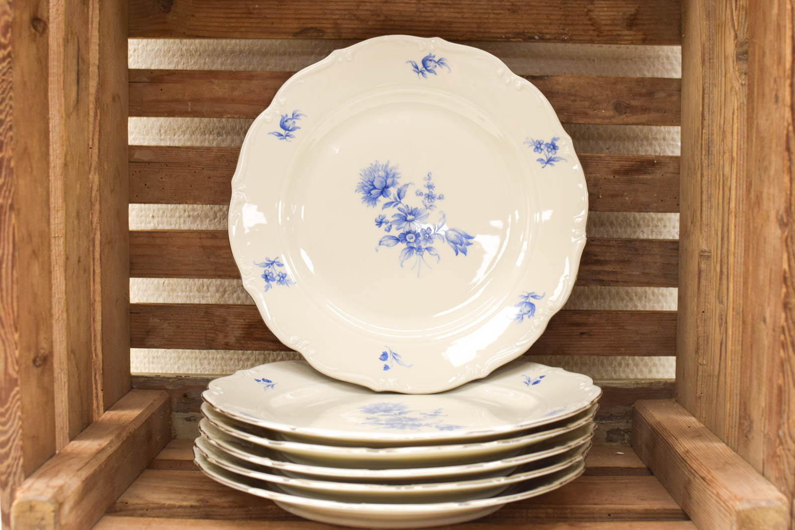 6 stuks JGZ H handelsmerk porseleinen borden  49787