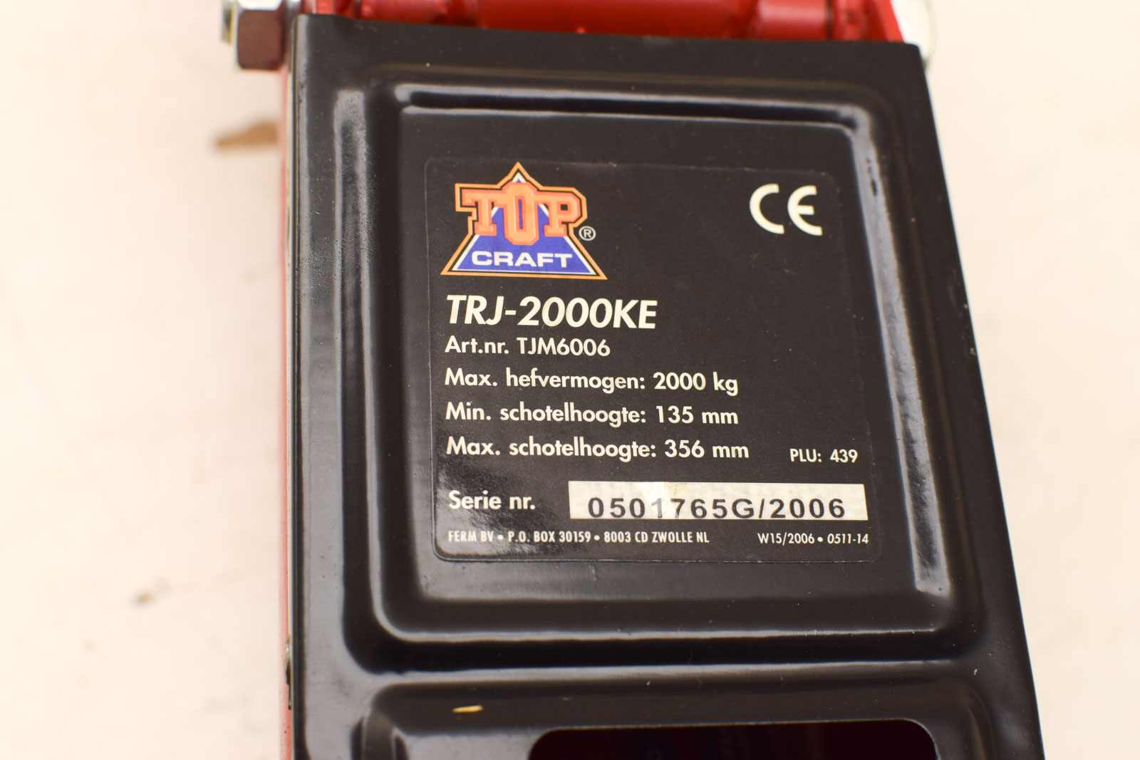 Alternative view of Topcraft verrijdbare  Garagekrik  49818