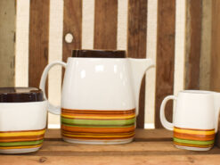 5 delig Schirnding Bavaria porseleinen koffiepot met suiker en melkkannetje 49894