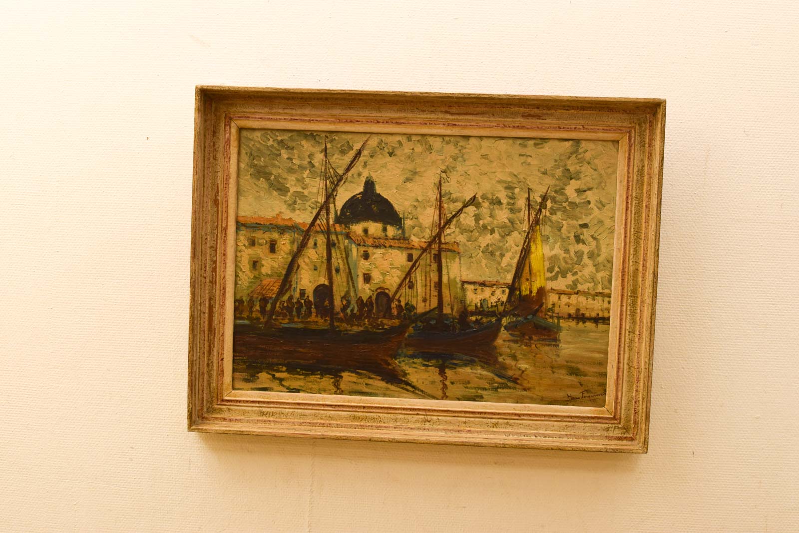 Schilderij van boten  49895