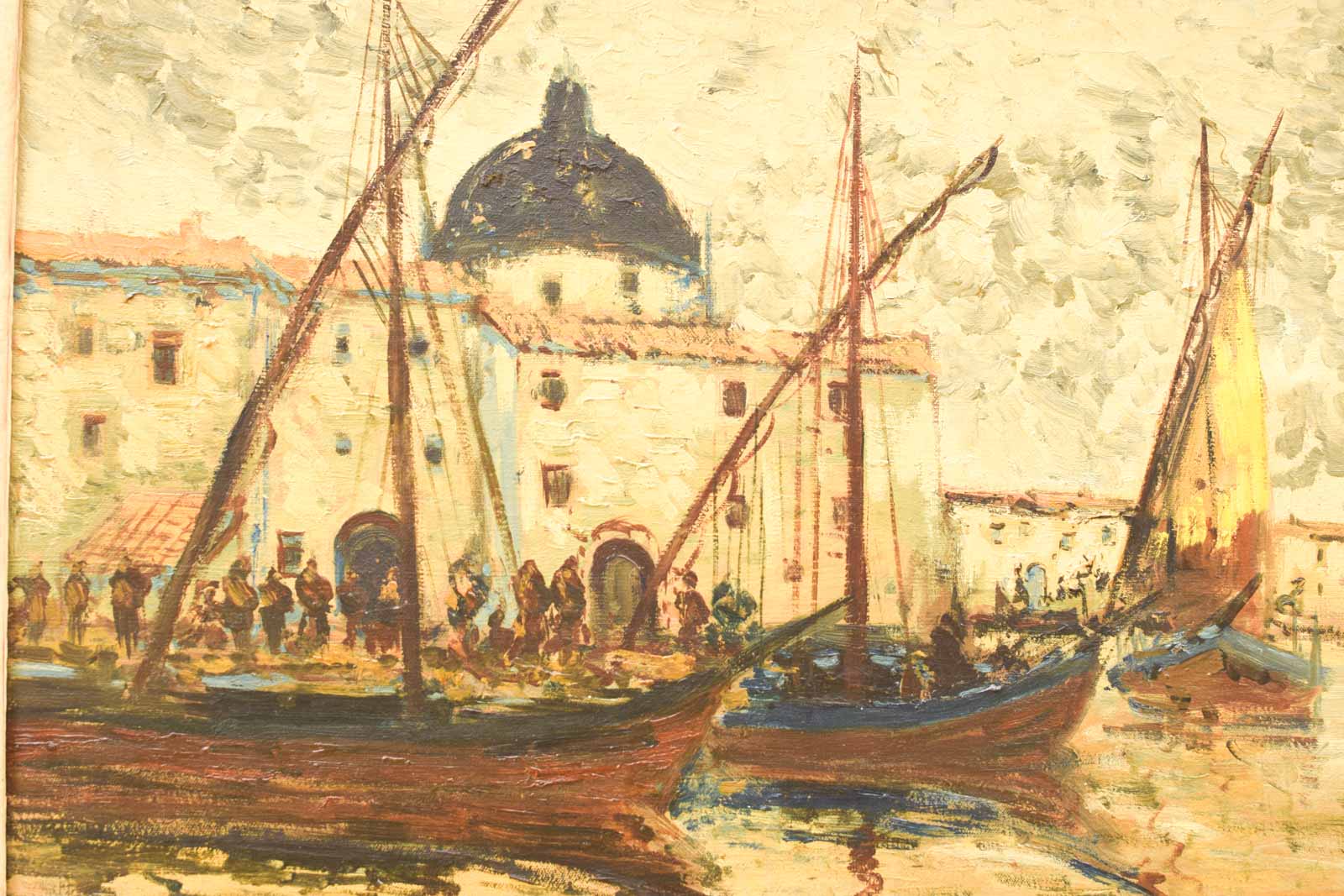 Alternative view of Schilderij van boten  49895