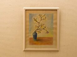 prent/tekening vaas met tak 49939