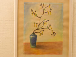 Alternative view of prent/tekening vaas met tak 49939