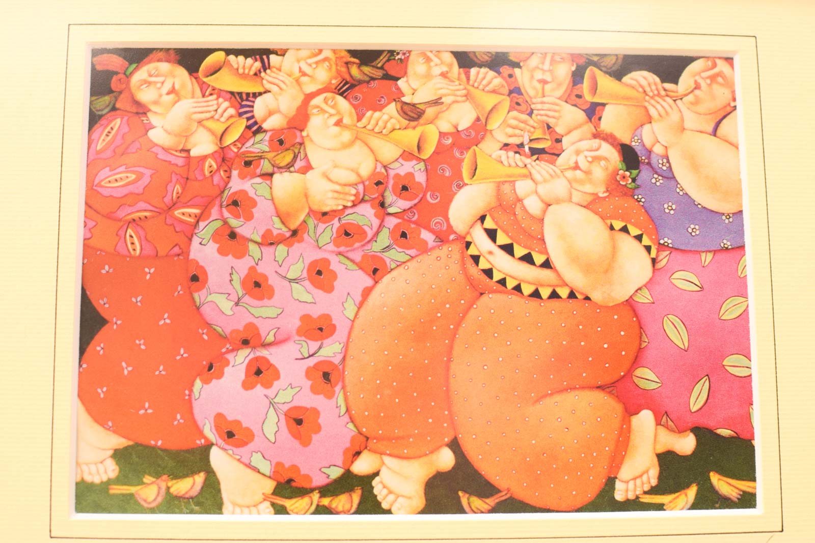 Alternative view of Prent van vrolijke dames die spelen op een instrument  49997