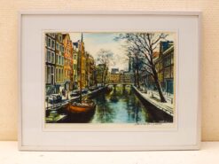 Prent van een Gracht in Amsterdam 2008 50003