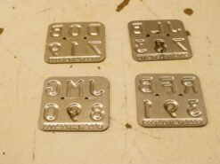 Alternative view of 4 stuks Bromfiets Nummerplaatjes 50017