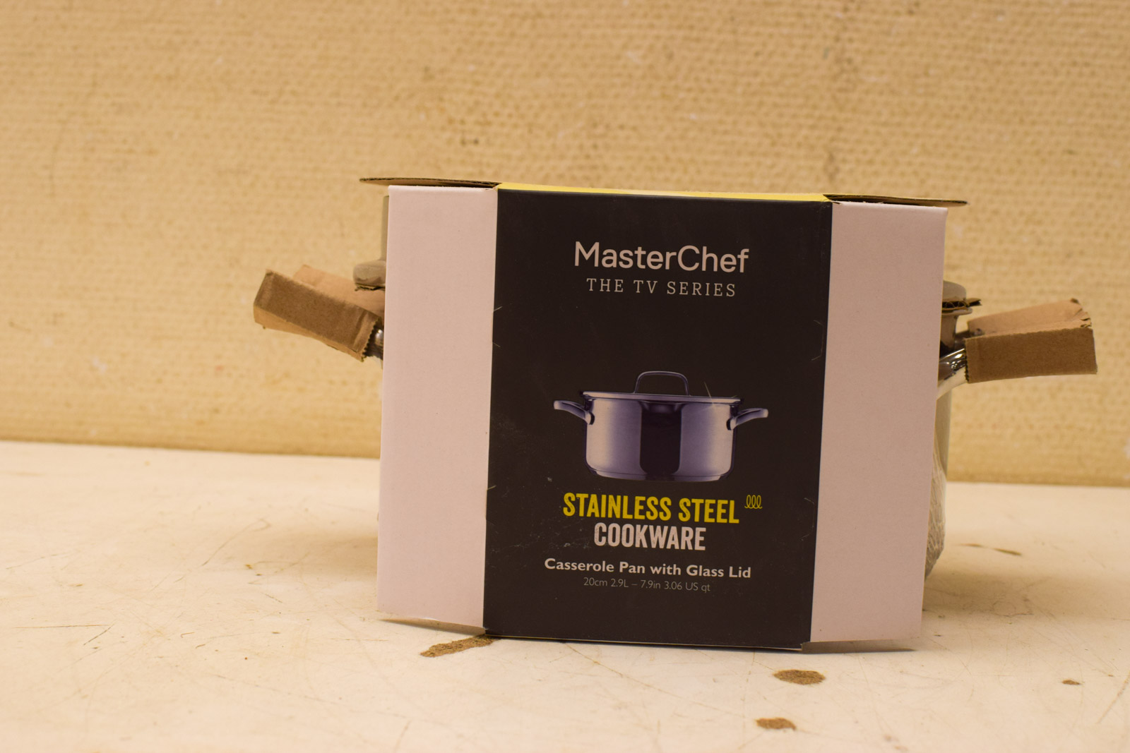 Master Chef Pan   Roestvrijstalen braadpan met Glazen deksel 50030