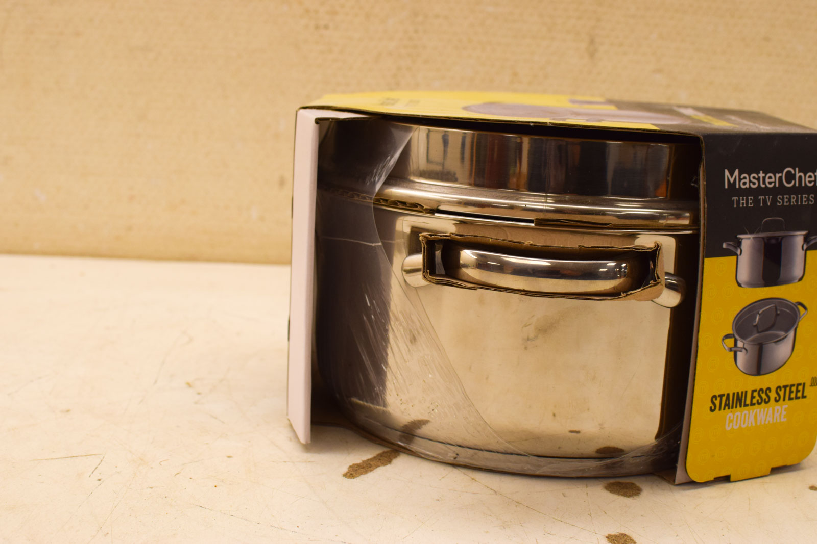 Alternative view of Master Chef Pan   Roestvrijstalen braadpan met Glazen deksel 50030