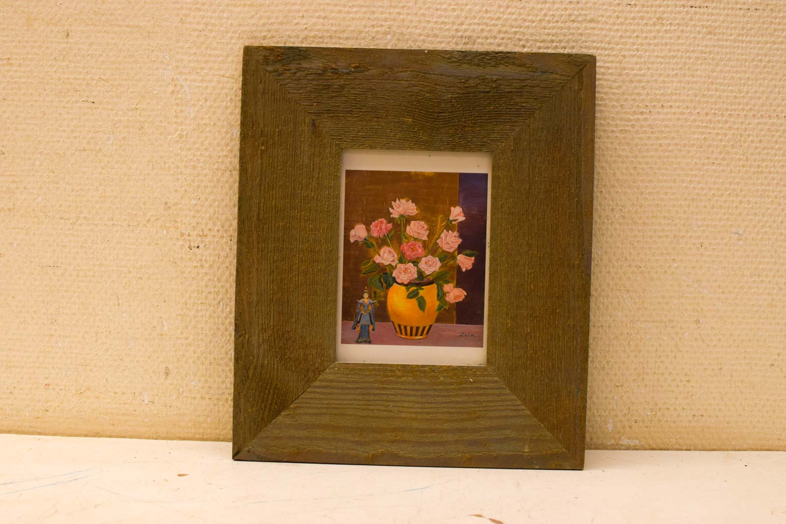 Prent/poster vaas met bloemen  50057