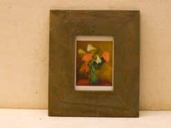 Prent/poster vaas met bloemen 50075