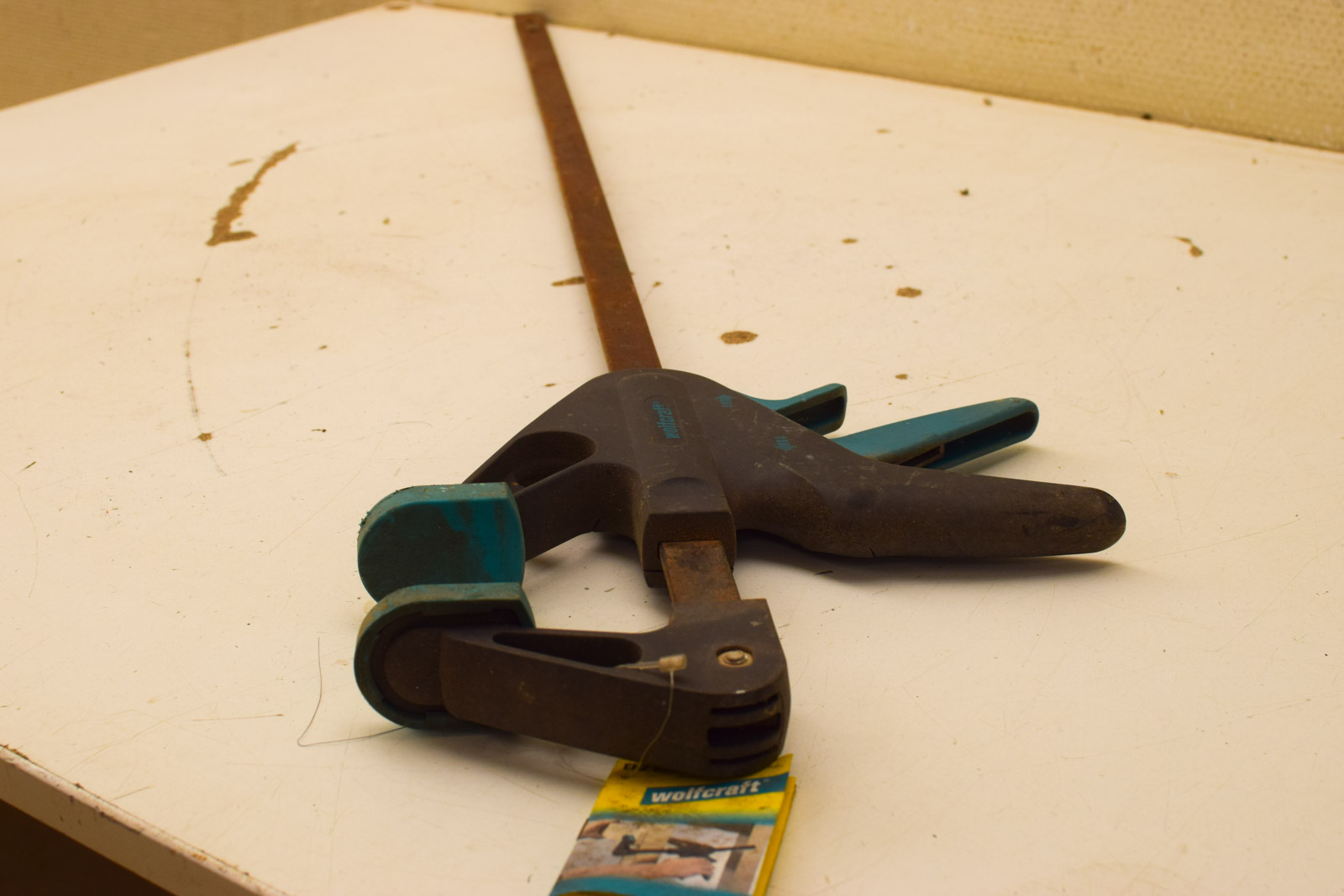 Alternative view of Wolfcraft Werkbank Spanner / lijmklem  50119