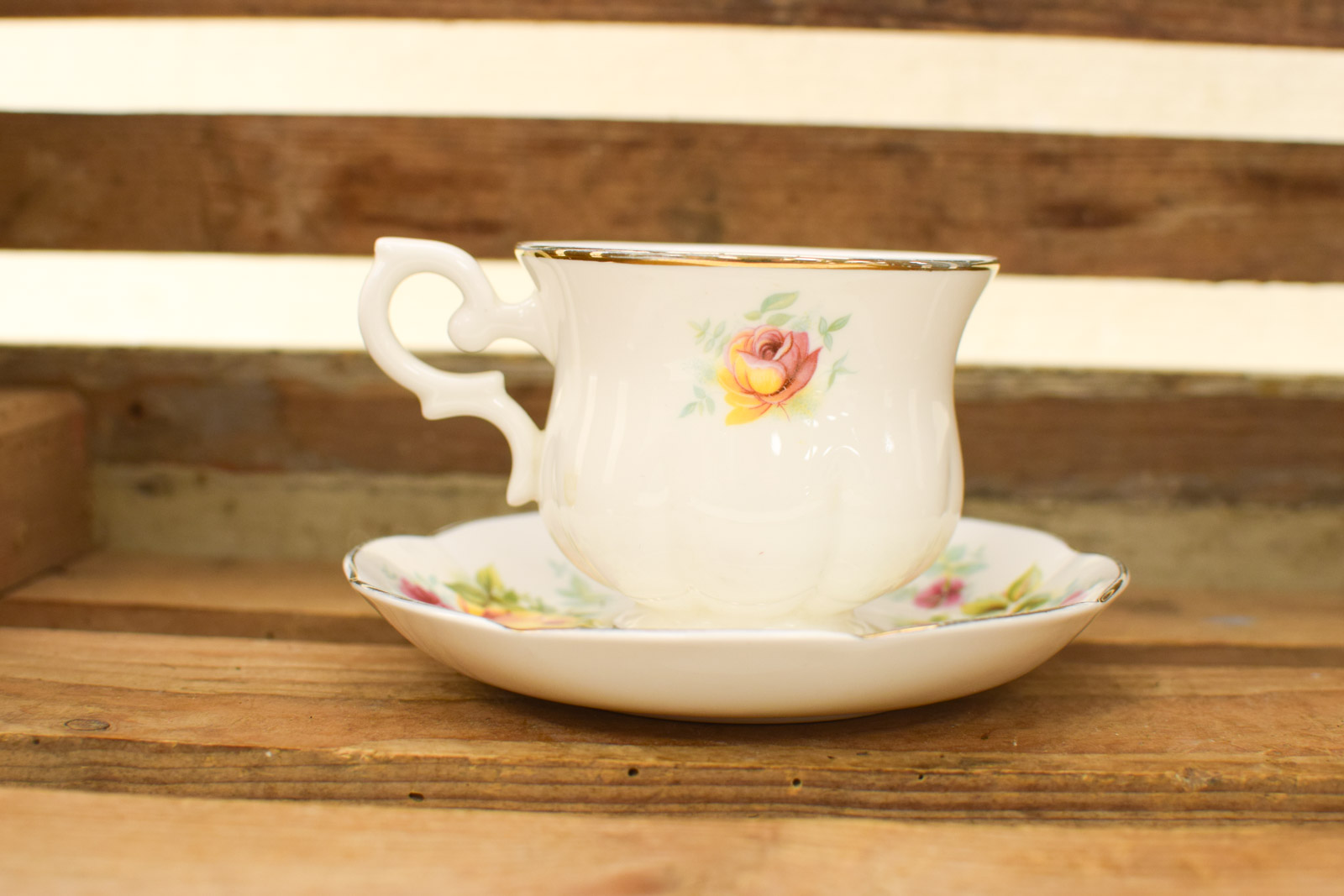 Alternative view of Royal Canterbury porseleinen kop en schotel 50142