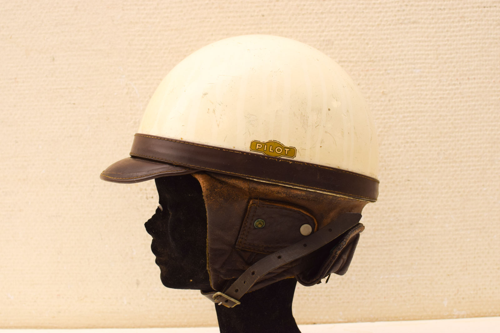 Alternative view of Vintage Pilot Helm  50163