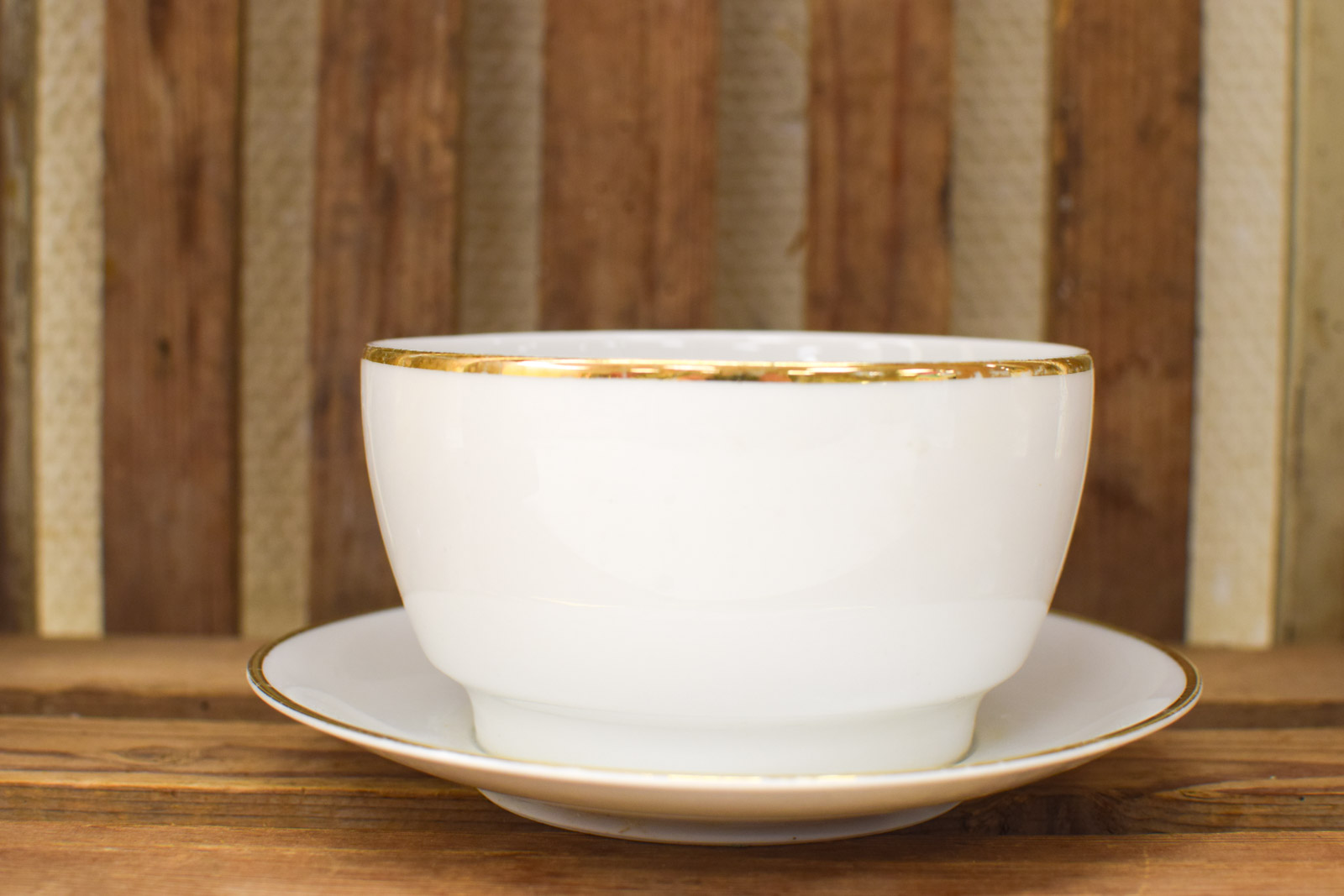 Bavaria Hutschenreuther porseleinen jus/saus schaaltje met vast schoteltje  50178