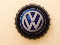 Metalen Volkswagen in de vorm van een wieldop wanddecoratie 49987