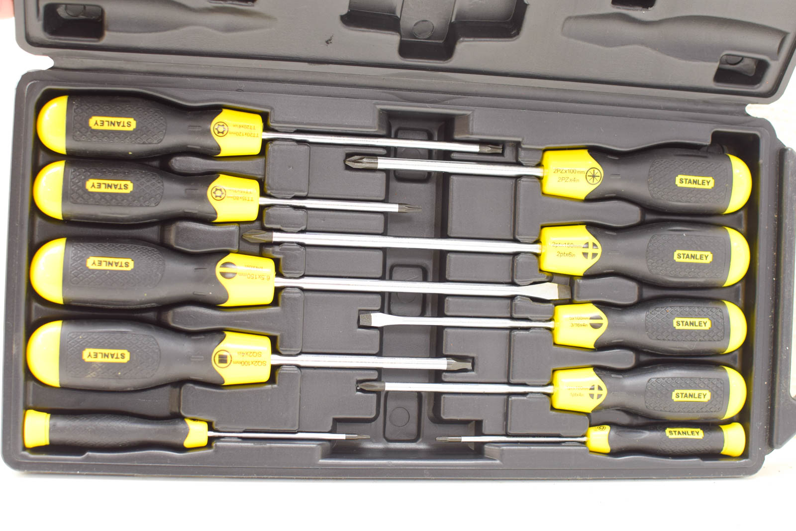 Alternative view of Stanley 10 delige schroevendraaier set  30325