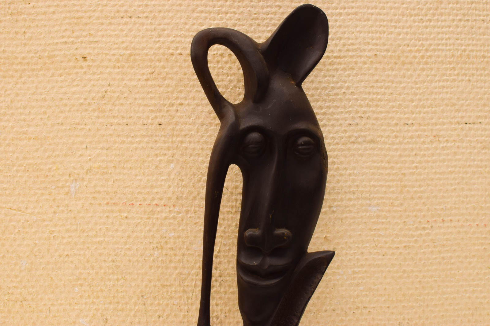 Alternative view of Houten beeld van 2 hoofden  30326