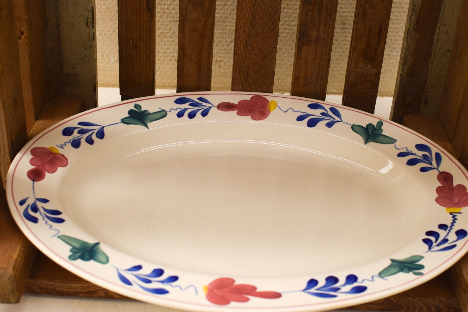 Alternative view of Boerenbont porseleinen ovale schaal  30382