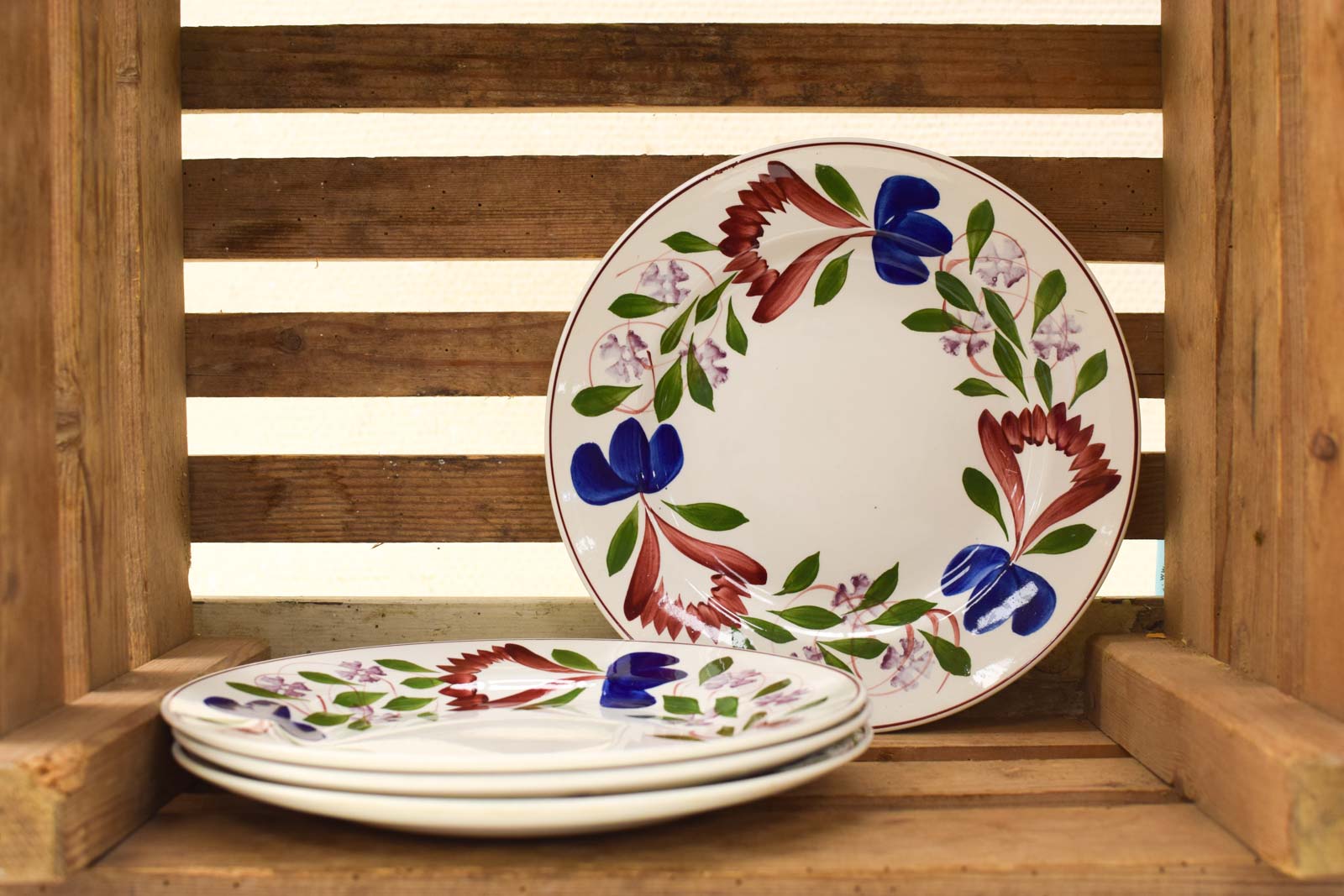 Alternative view of 4 stuks Oar villeTG Green & Solid porseleinen borden  30385